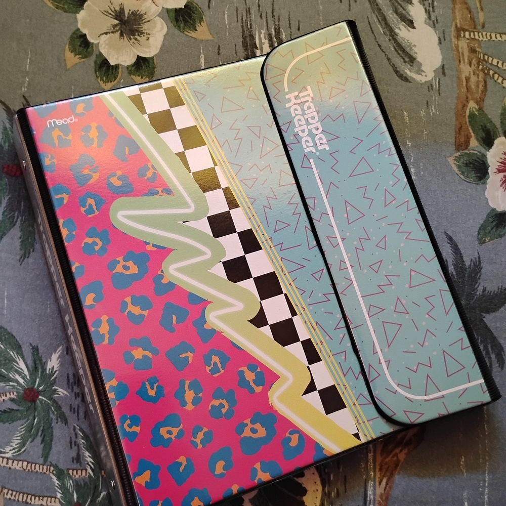 Mead Trapper Keeper w/ Colorful Retro 80s Geometric Design
